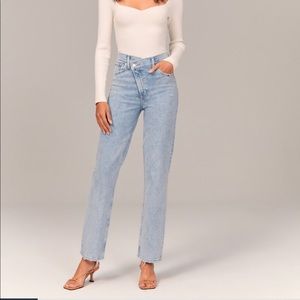 90s ultra high rise straight jeans